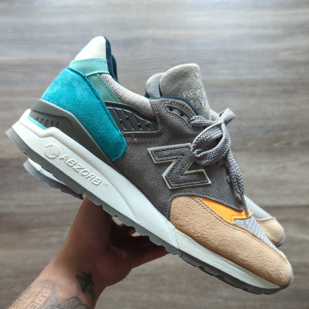New Balance 998 Made In USA Sand Teal - Men's 6/Women's 7.5